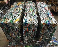 廢鋼廢鋁破碎機成品