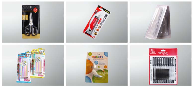 一面紙卡一面吸塑包裝產品.